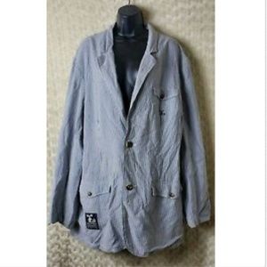 LRG Mens Jacket Size 3X Mammy Sucker Jacket Blue